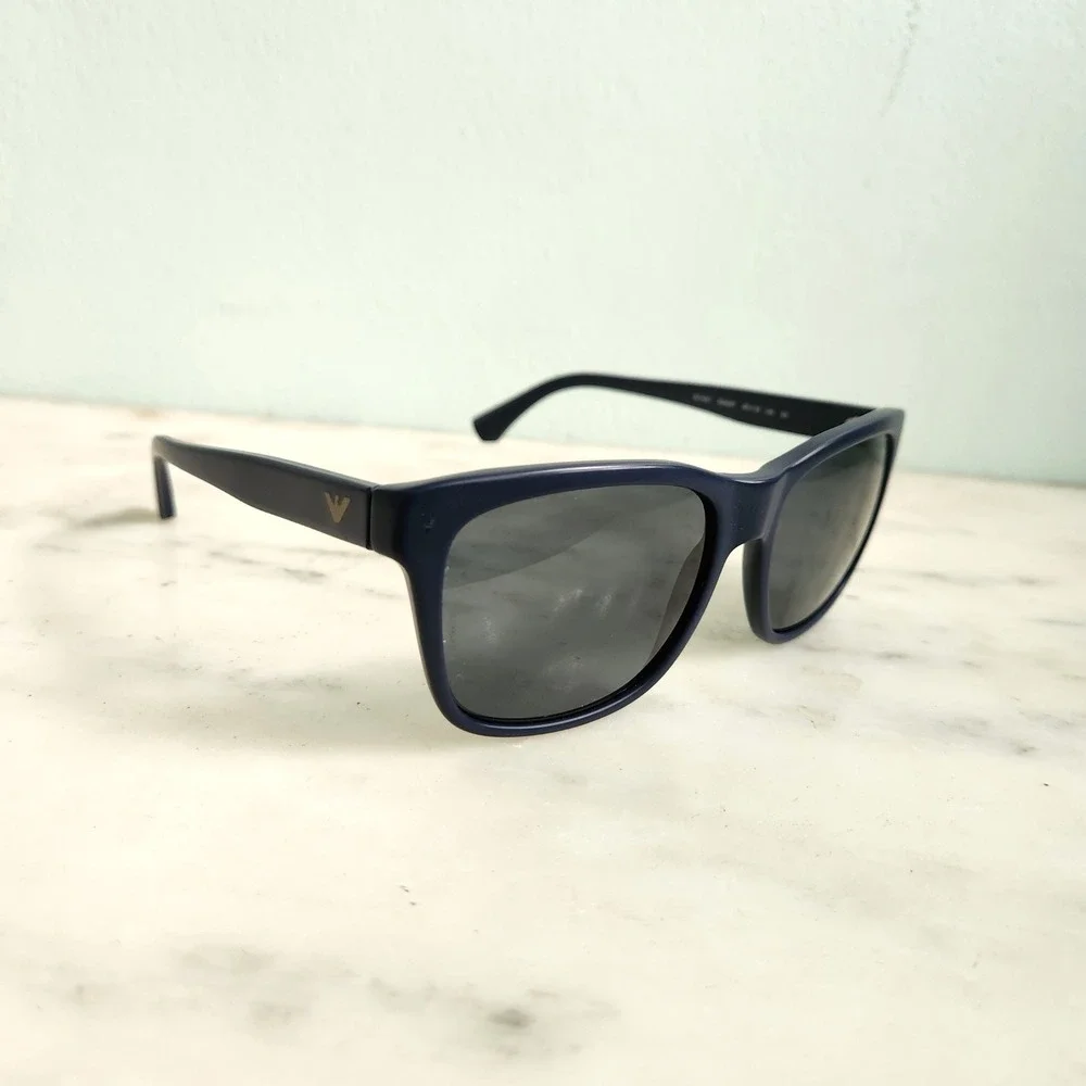 Emporio Armani EA 4041 Sunglasses Dark‎ Navy Blue Square Frame